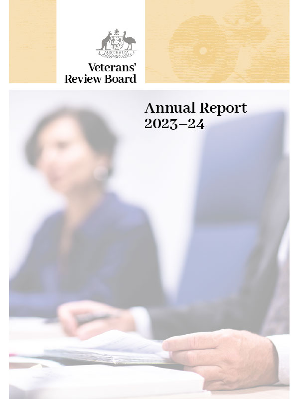 Cover page of the VRB Annual Report 2023-24